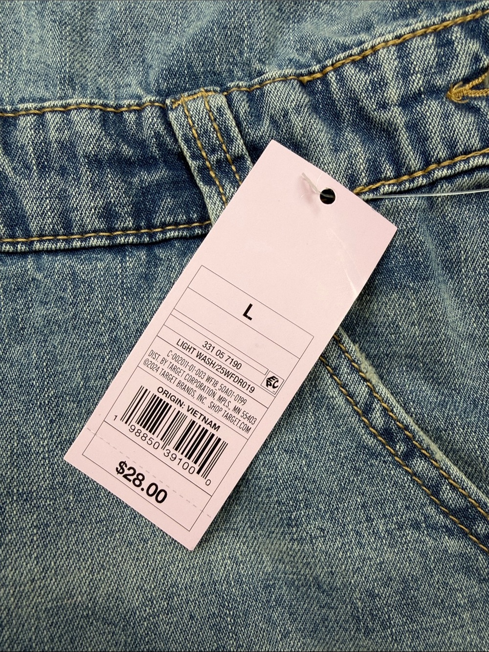 wild fable Light Blue Denim Overall Jean Shorts - Picture 2 of 10